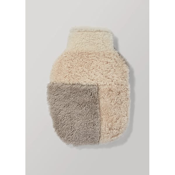 Patched Sheepskin Hot Water Bottle Cover