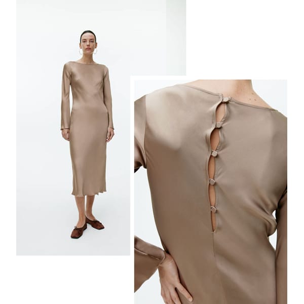 silk bias cut dress