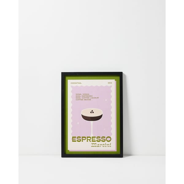 Espresso Martini Framed Wall Art print
