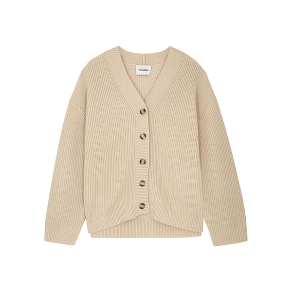 beige cardigan