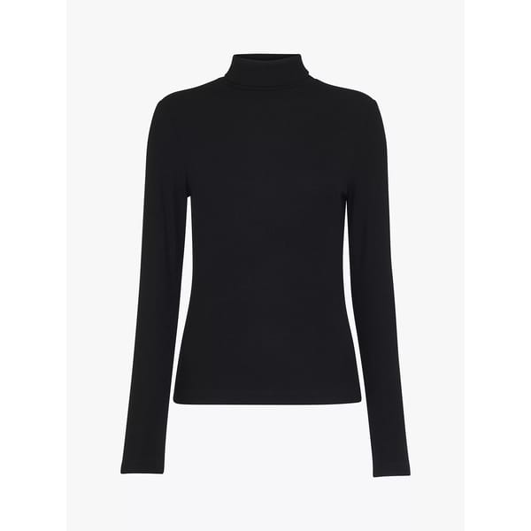 black polo neck top