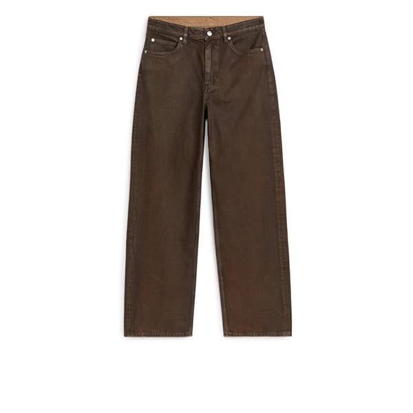 brown loose jeans