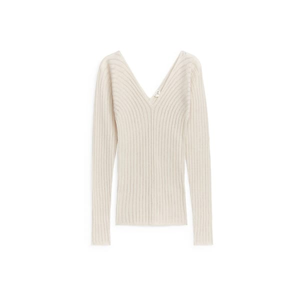 Pointelle Rib Top IN CREAM