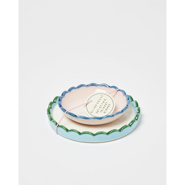 Ceramic Trinket Dishes Set of Two