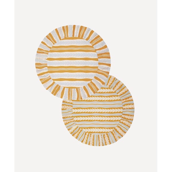 striped placemats