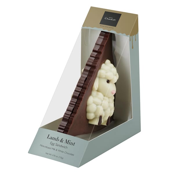 Lamb and Mint Chocolate Easter Sandwich