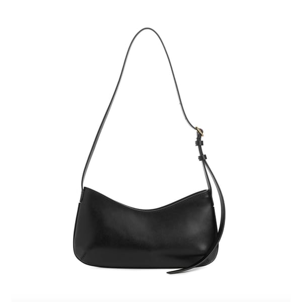 black shoulder bag