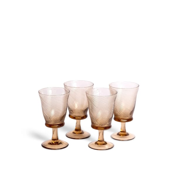 brown wine glasses