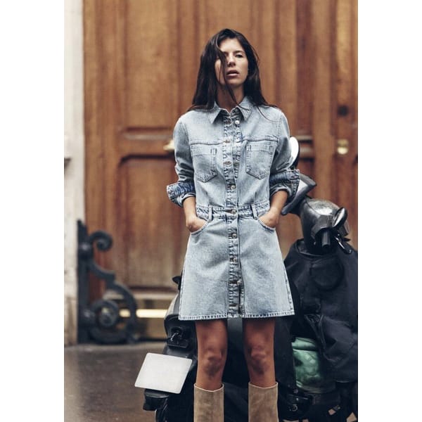 denim shirt dress
