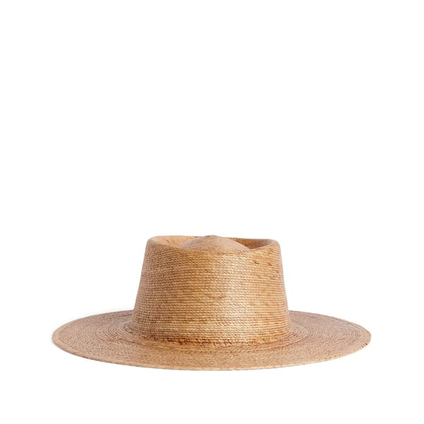 raffia boater hat