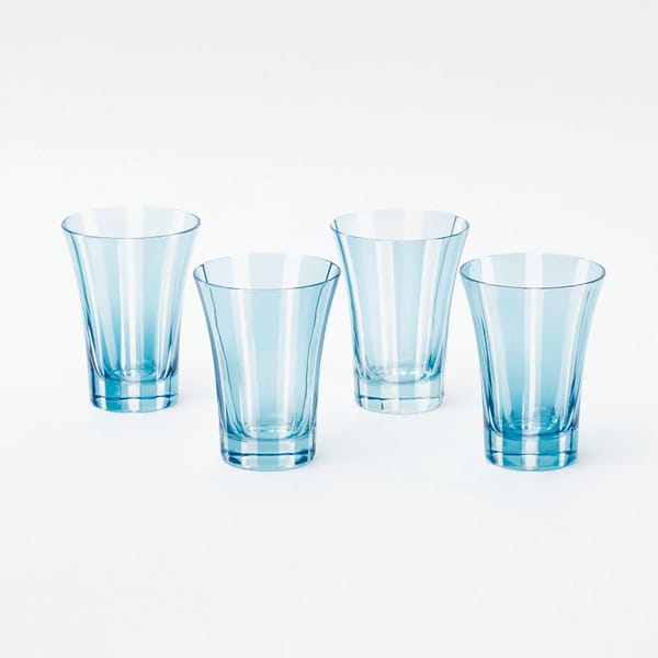 blue striped glasses