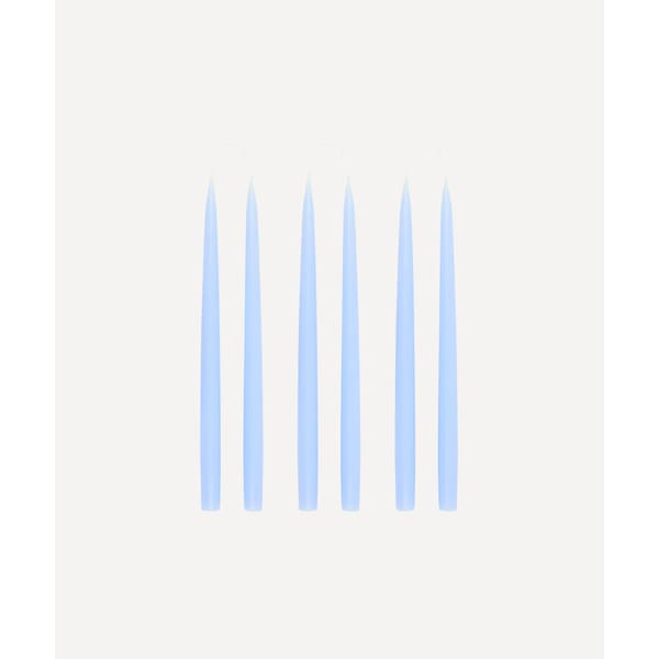 blue taper candles