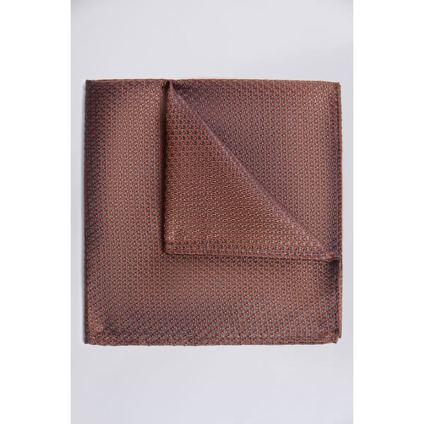Rust Textured Pocket Square