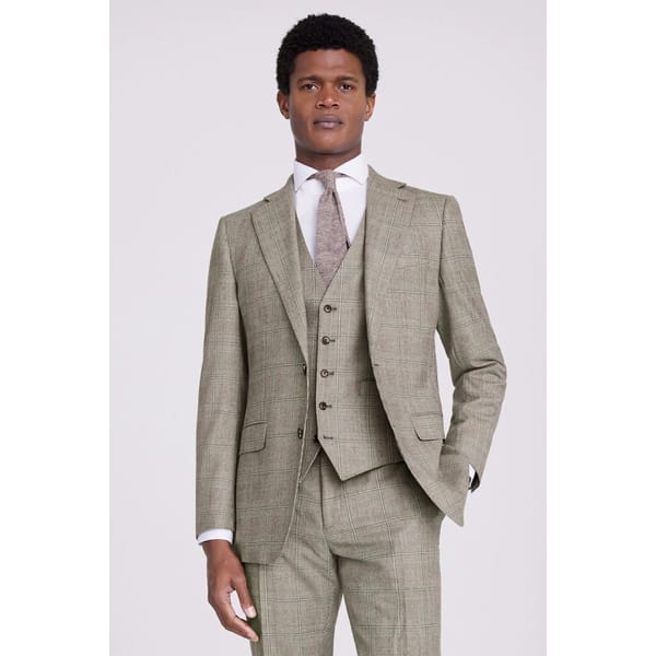 male model in Tailored Fit Neutral Performance Suit