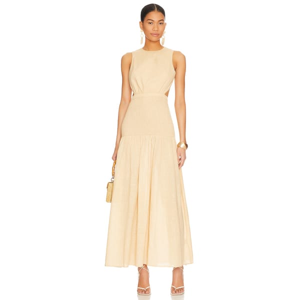 yellow lmidi dress