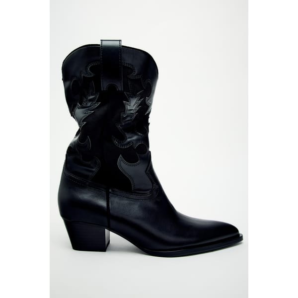 COWBOY-HEEL BOOTS