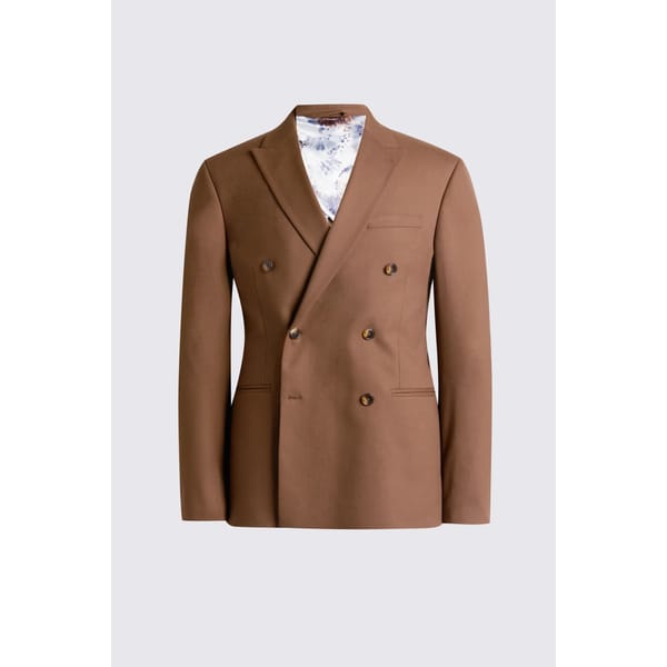 Slim Fit Copper Flannel Suit
