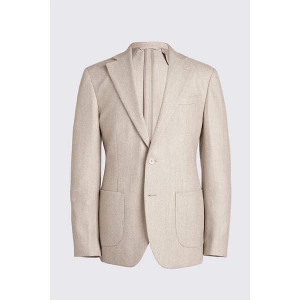 Tailored Fit Camel Twill Suit