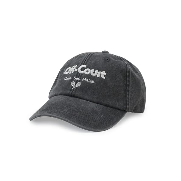 unik clothing Vice 84 'Off Court' Vintage Washed Cap - Black