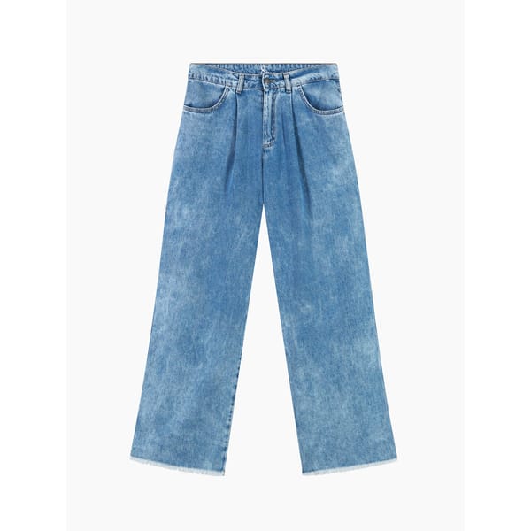 baggy blue jeans