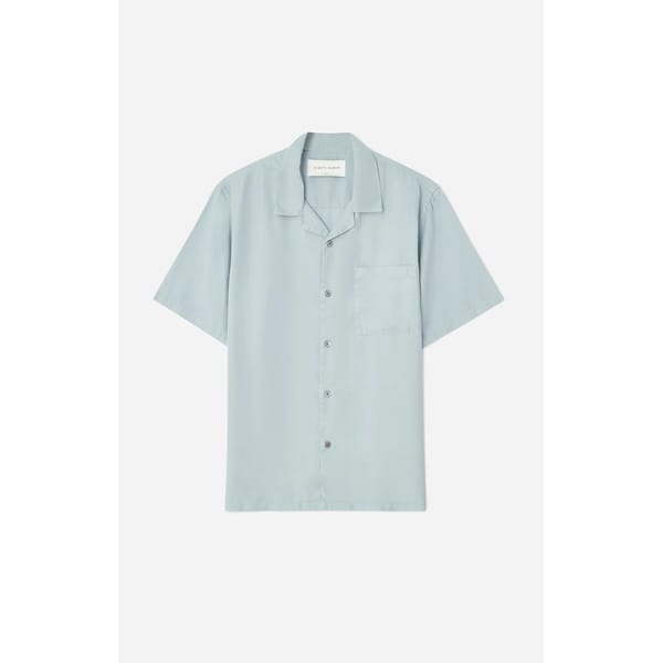 A DAY'S MARCH BLUE CUBAN SHIRT