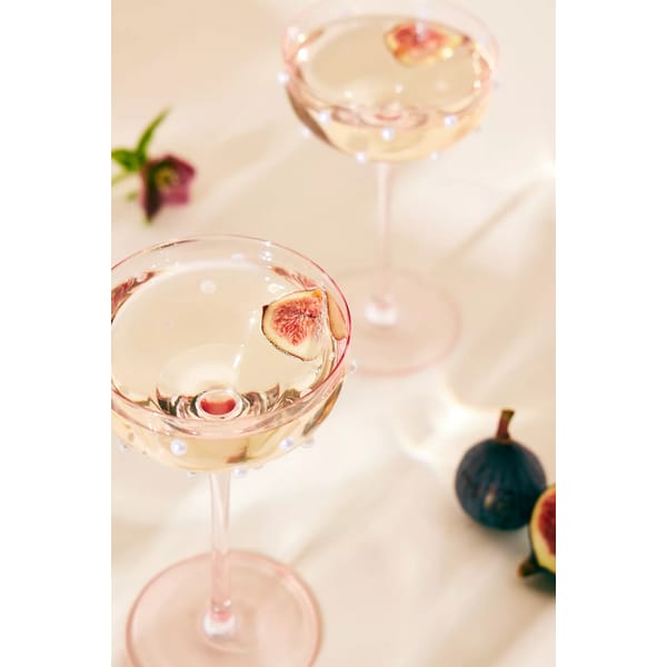 ANTHROPOLOGIE Lepelclub Pearl Coupe Glass