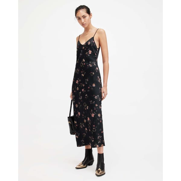 Bryony Tanana Slim Fit Midi Slip Dress