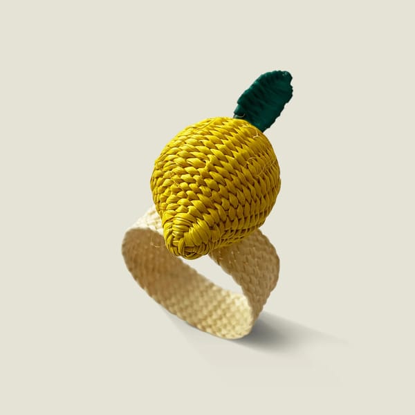 Palmito Lemon Napkin Rings