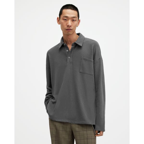 Eris Long Sleeve Oversized Polo Shirt
