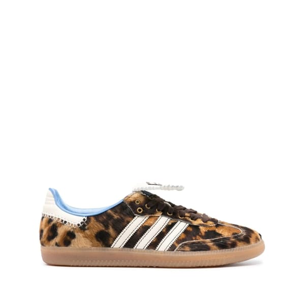 leopard print FF ADIDAS x Wales Bonner samba trainers