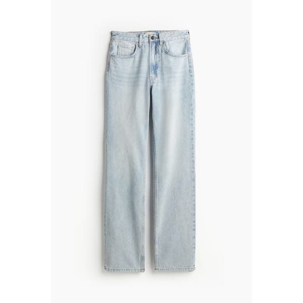 straight light wash jeans