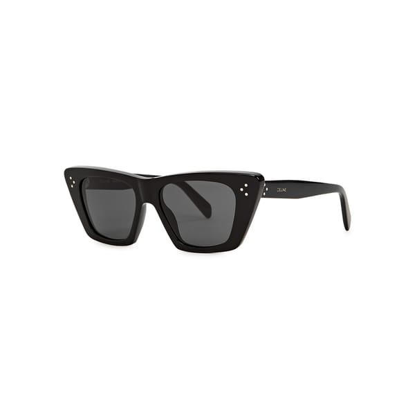 black cat eye sunglasses by celine