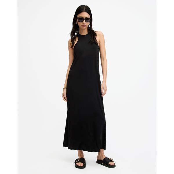 Kura Racer Neck Maxi Dress