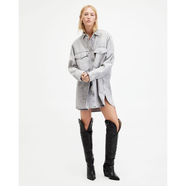 Lily Oversized Denim Shacket Dress