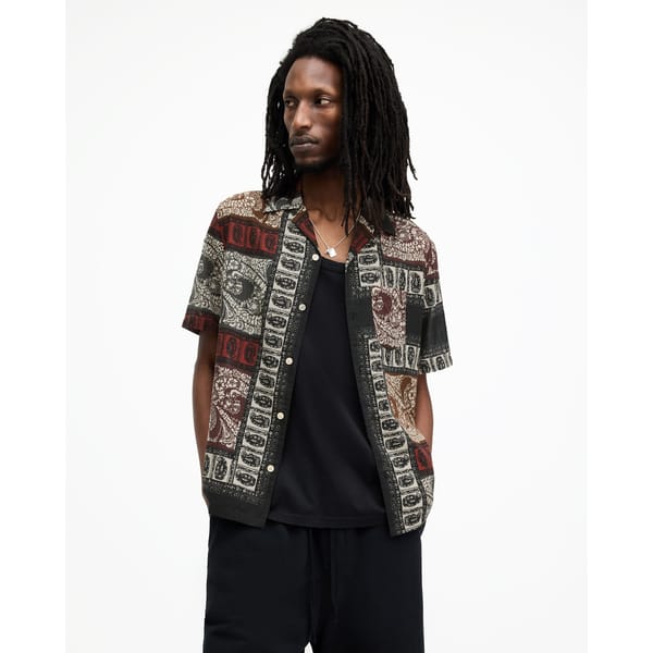 Marquee Paisley Print Relaxed Fit Shirt