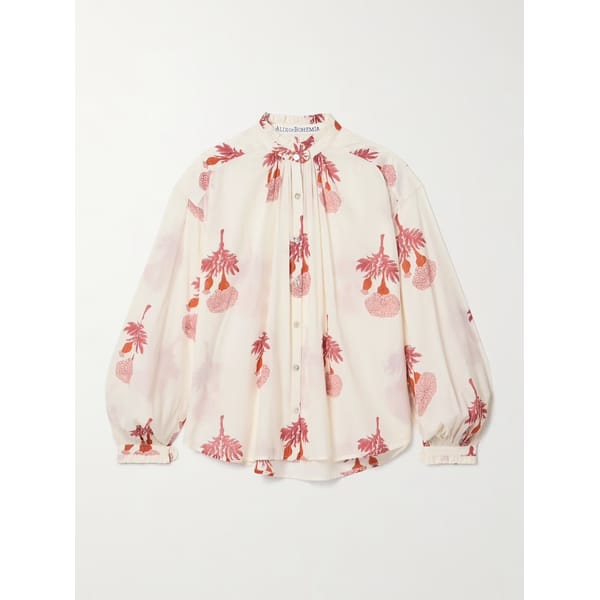 ALIX OF BOHEMIA Poet floral-print cotton-voile blouse