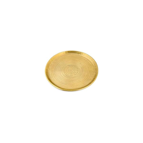 Mahika Tray In Antique Brass
