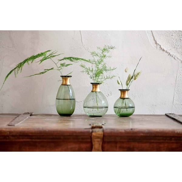 Miza Mini Glass Vase on table