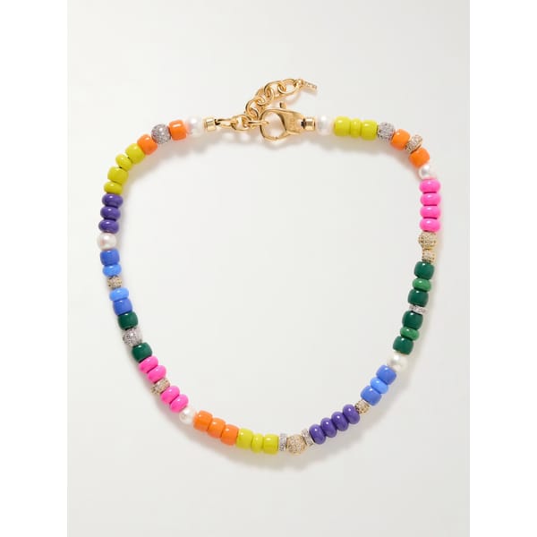 Happy Hour Gold-Plated & Bead Necklace