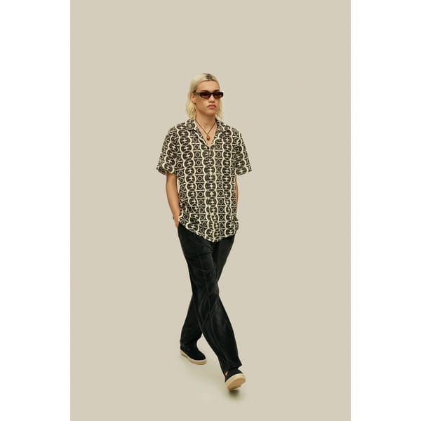 model wearing Hypnotise Cuba Net Shirt