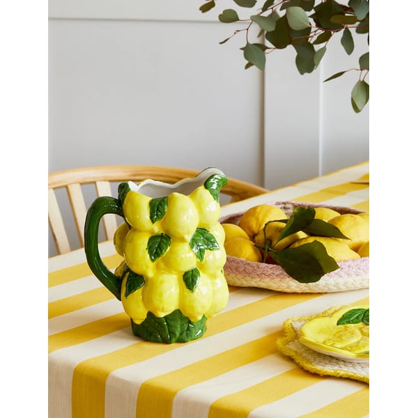 Sicilian Lemons Jug on dining table