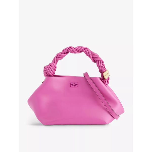 pink leather ganni bag