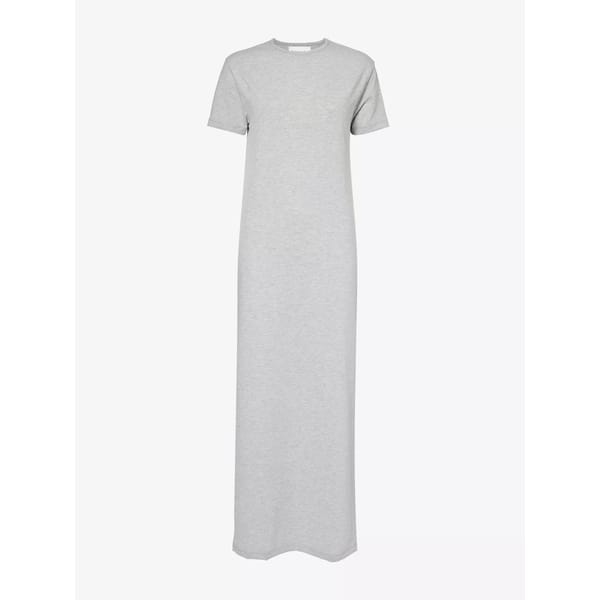grey maxi tshirt dress