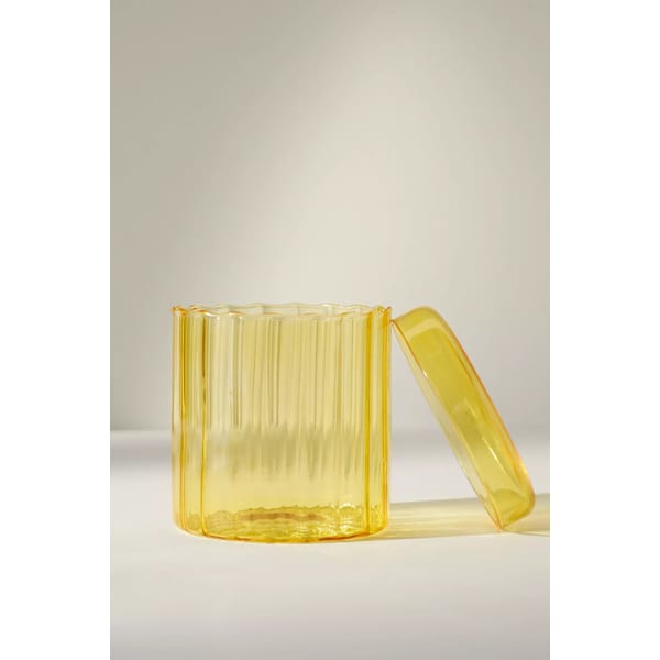 yellow ANTHROPOLOGIE jar
