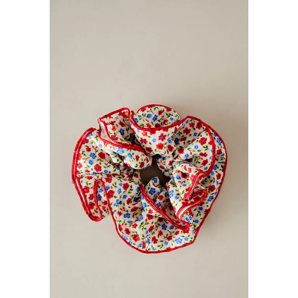 ANTHROPOLOGIE Oversized Floral Hair Scrunchie