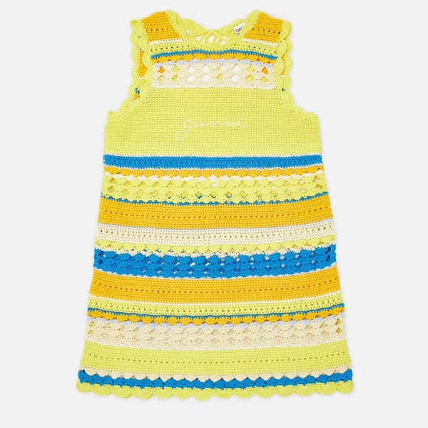 COGGLES Ganni x Coggles Crocheted Organic Cotton Tunic - S copy