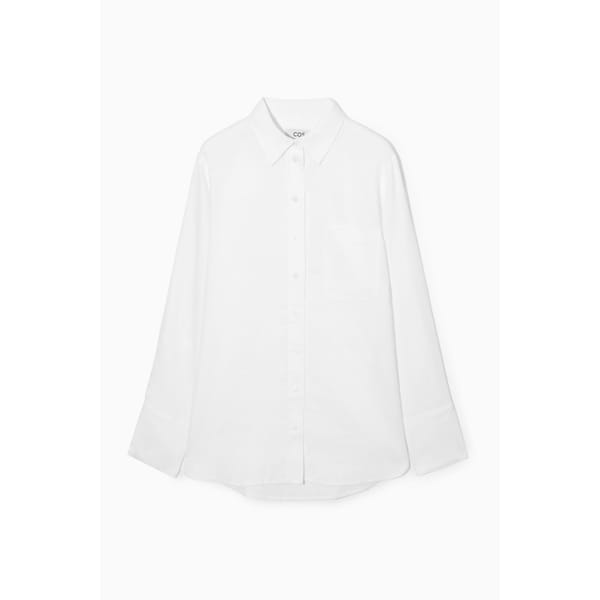 white linen shirt