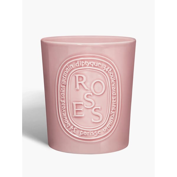 pink ROSES Large candle