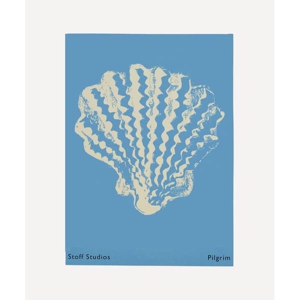blue print with shell print