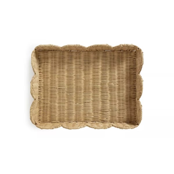HABITAT Habitat Scallop Woven Tray - Natural 130/7300